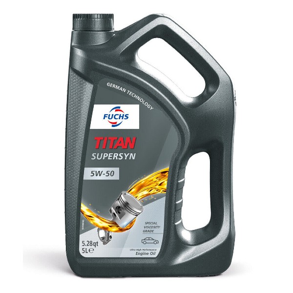 Aceite Fuchs Titan Supersyn 5W50 (5 lt). Aceite Fuchs Titan Supersyn 5W50 (5 lt).