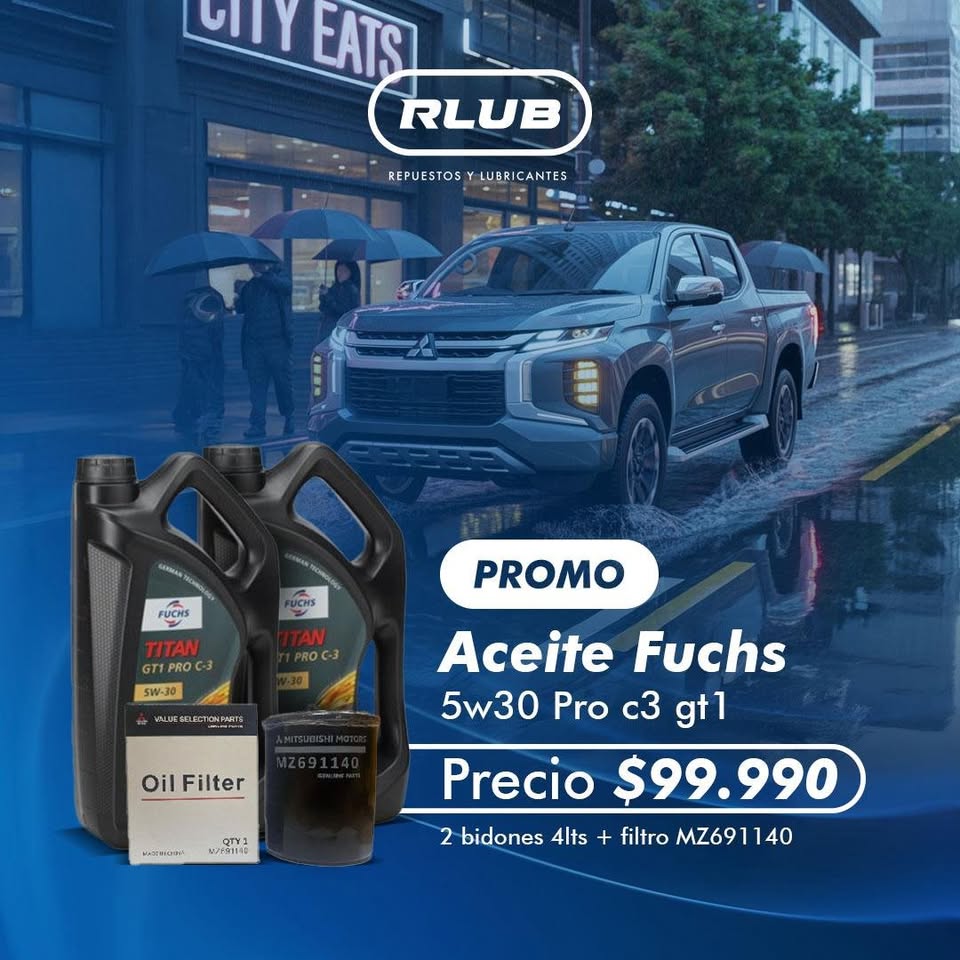 Kit Aceite Fuchs 5w30 + filtro Original de Mitsubishi L200 2.4 2016-2023